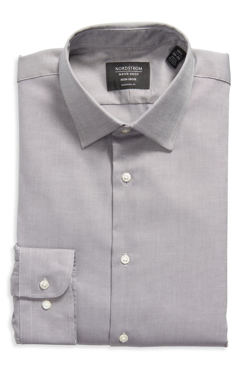 Nordstrom Traditional Fit Non-Iron Dress Shirt, Alternate, color,