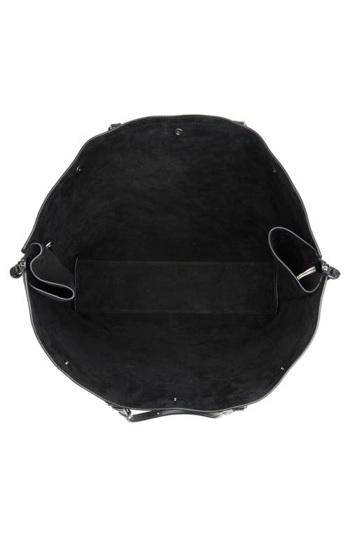 Dolce & Gabbana Dolce&gabbana Atene Side Zip Leather Shopper In Black