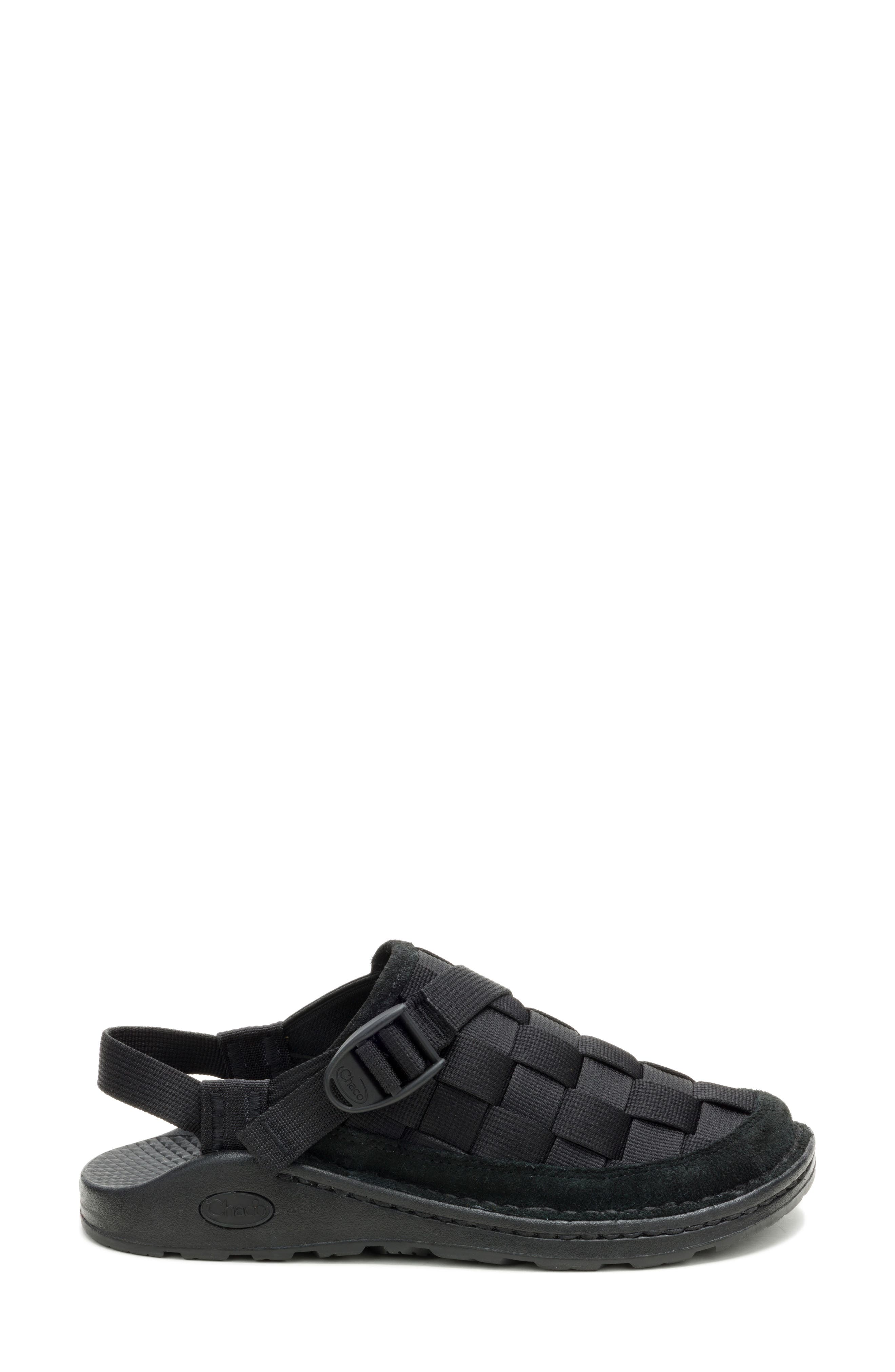Chaco Canyon Woven Clog, Alternate, color, Triple Black