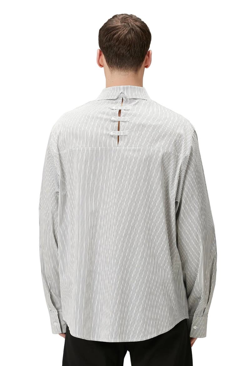 Daydreamers Striped Woven Shirt, Alternate, color, grey