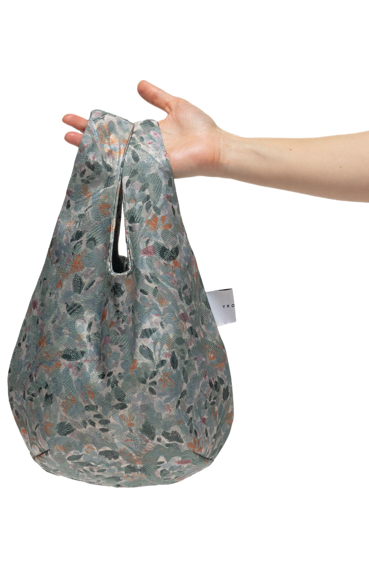 Egg Tote - Vintage Jacquard, Alternate, color, Blue Oasis