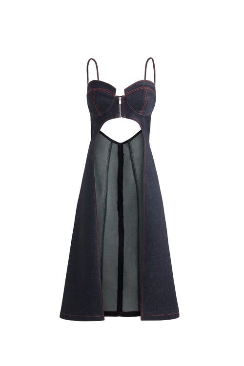 Jendue Davidson Body Dress In Blue
