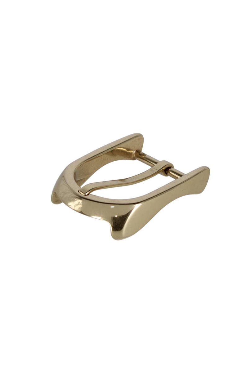 Trafalgar 35mm Italian Solid Brass Substantial Elegance Harness Belt Buckle, Alternate, color, Polished Brass