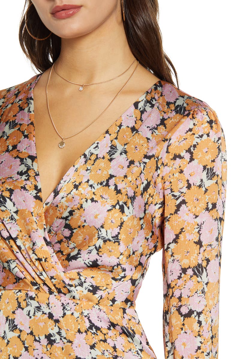 WAYF Celeste Ruffle Midi Dress, Alternate, color,