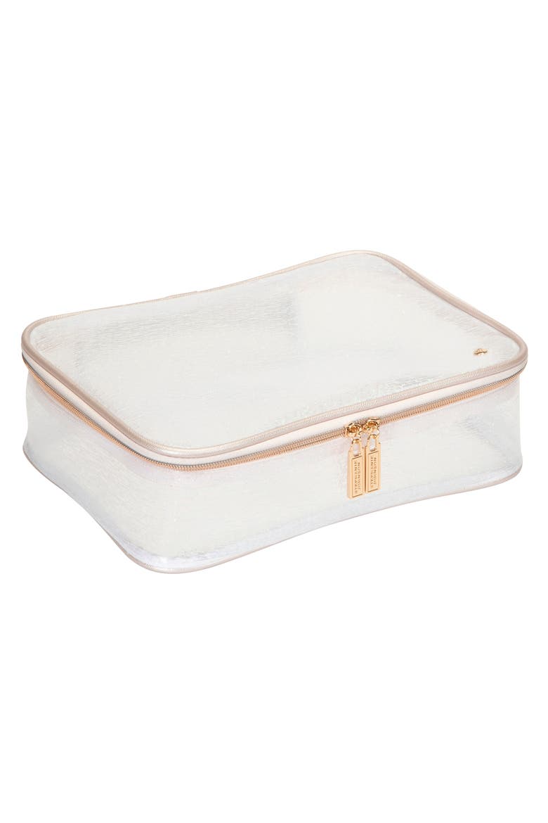 Claire Miami Dragonfly Jumbo Makeup Case, Alternate, color, NO COLOR