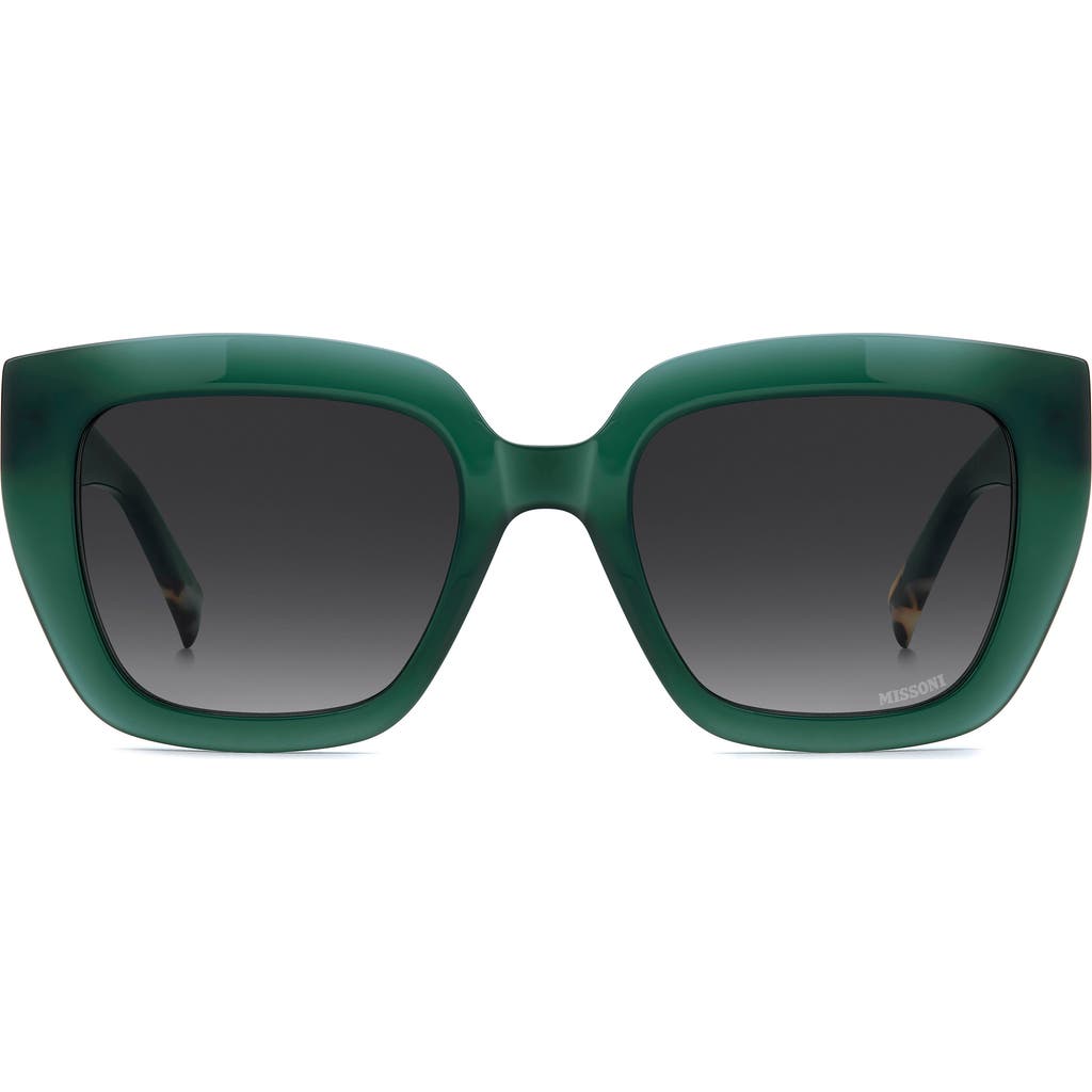 Missoni 52mm Gradient Square Sunglasses In Green