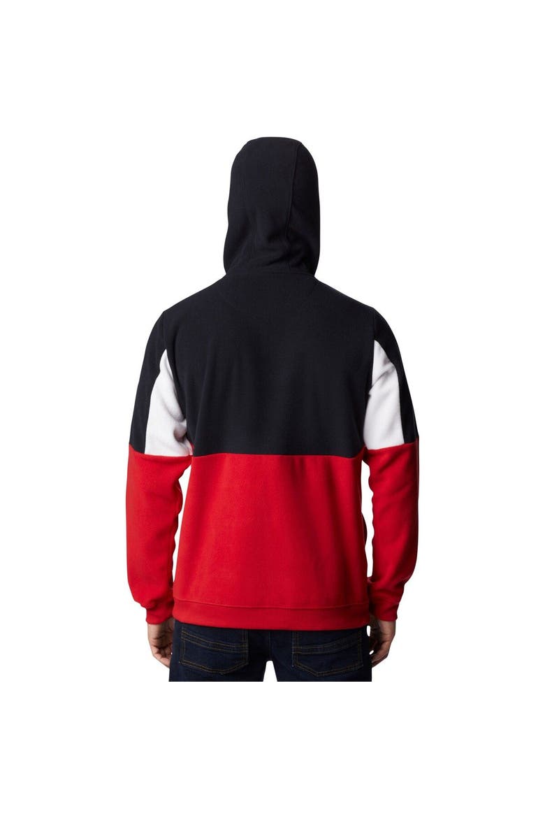 Men's Columbia Red Wisconsin Badgers Lodge Quarter-Zip Hoodie, Alternate, color, Red