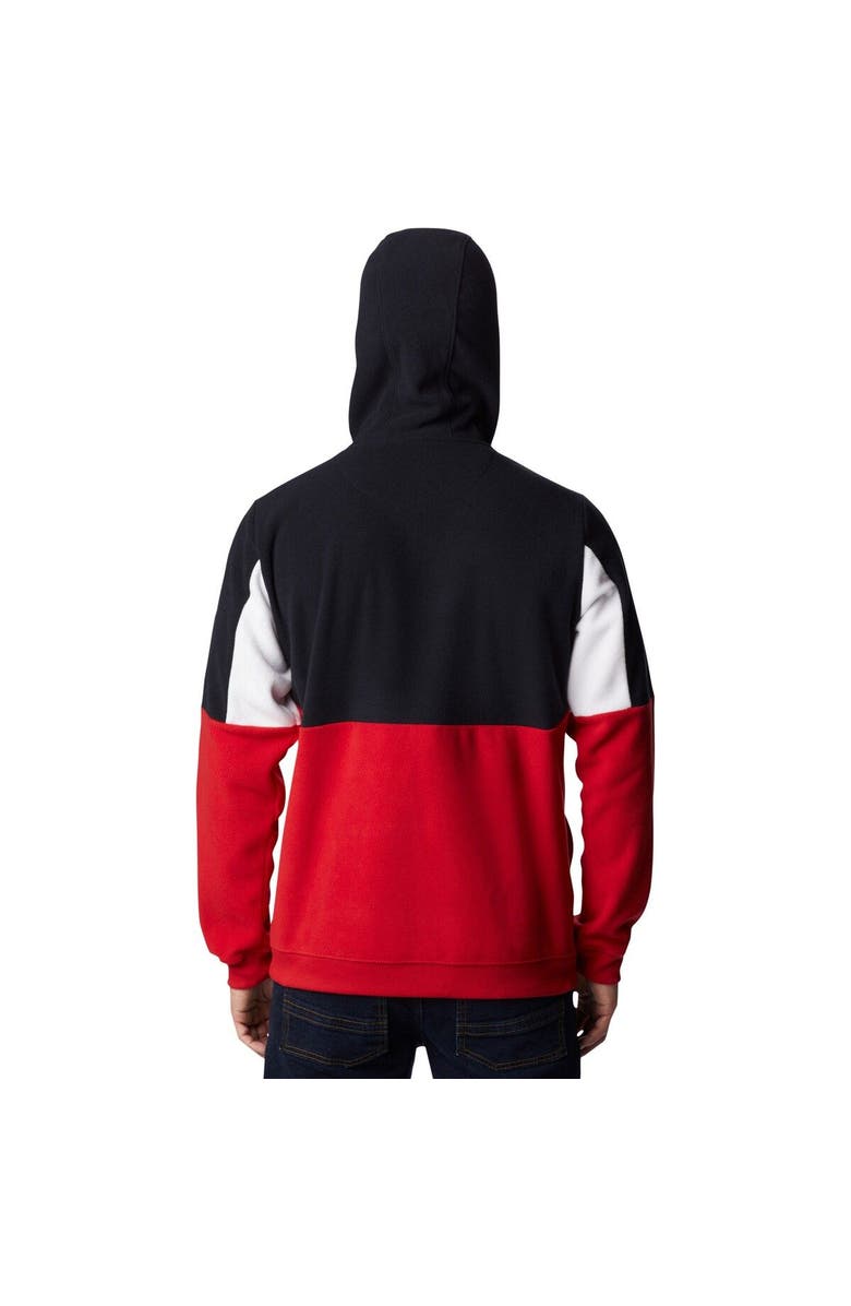 Columbia Men's Columbia Red Wisconsin Badgers Lodge Quarter-Zip Hoodie, Alternate, color, Red