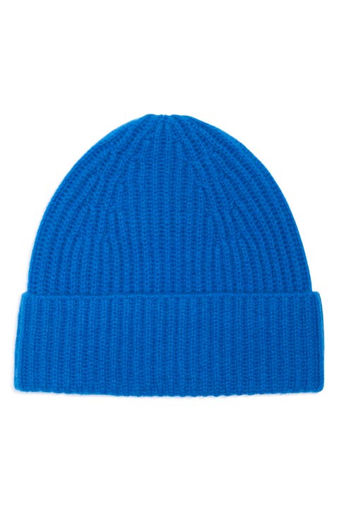 Cashmere Ribbed Beanie