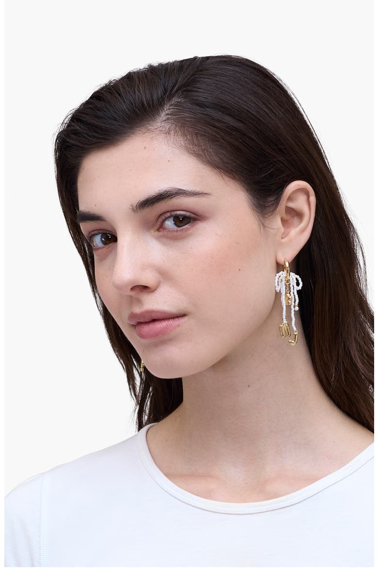 MJ Balloon Bead & Freshwater Pearl Drop Earrings, Alternate, color, GOLD/ CREAM