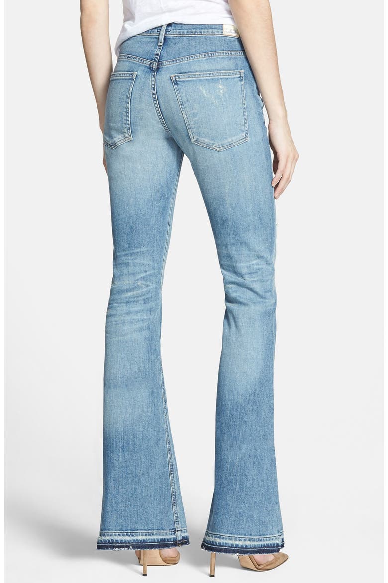 'Drew' Flip Flop Flare Jeans, Alternate, color, SUMMER OF LOVE