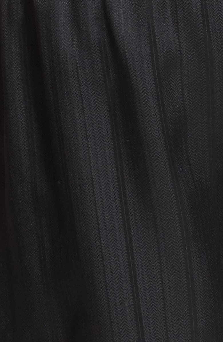 Majestic International Herringbone Stripe Silk Boxer Shorts, Alternate, color, Night