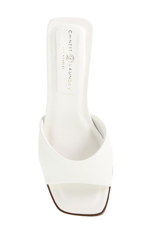 Chinese Laundry Liinda Block-heel Mules Women In White