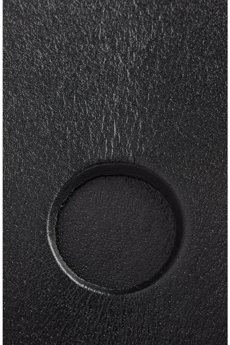 Eden Leather Buckle Belt, Alternate, color, BLACK