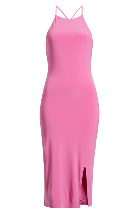 Crossback Halter Dress
