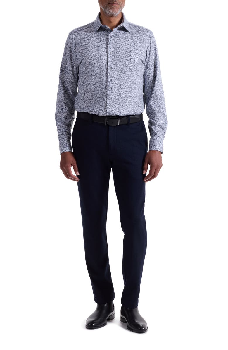 Bugatchi Jimmy OoohCotton<sup>®</sup> Button-Up Shirt, Alternate, color, Platinum