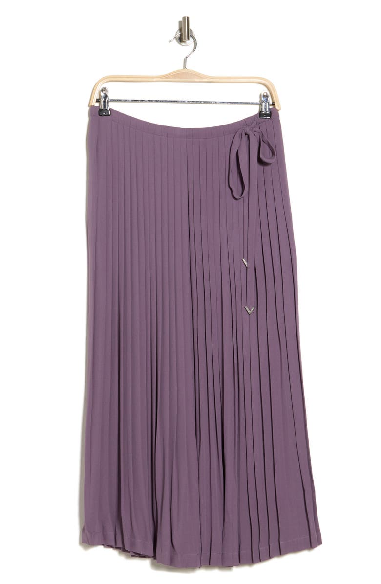 Valentino Pleated Silk Midi Skirt, Alternate, color, 