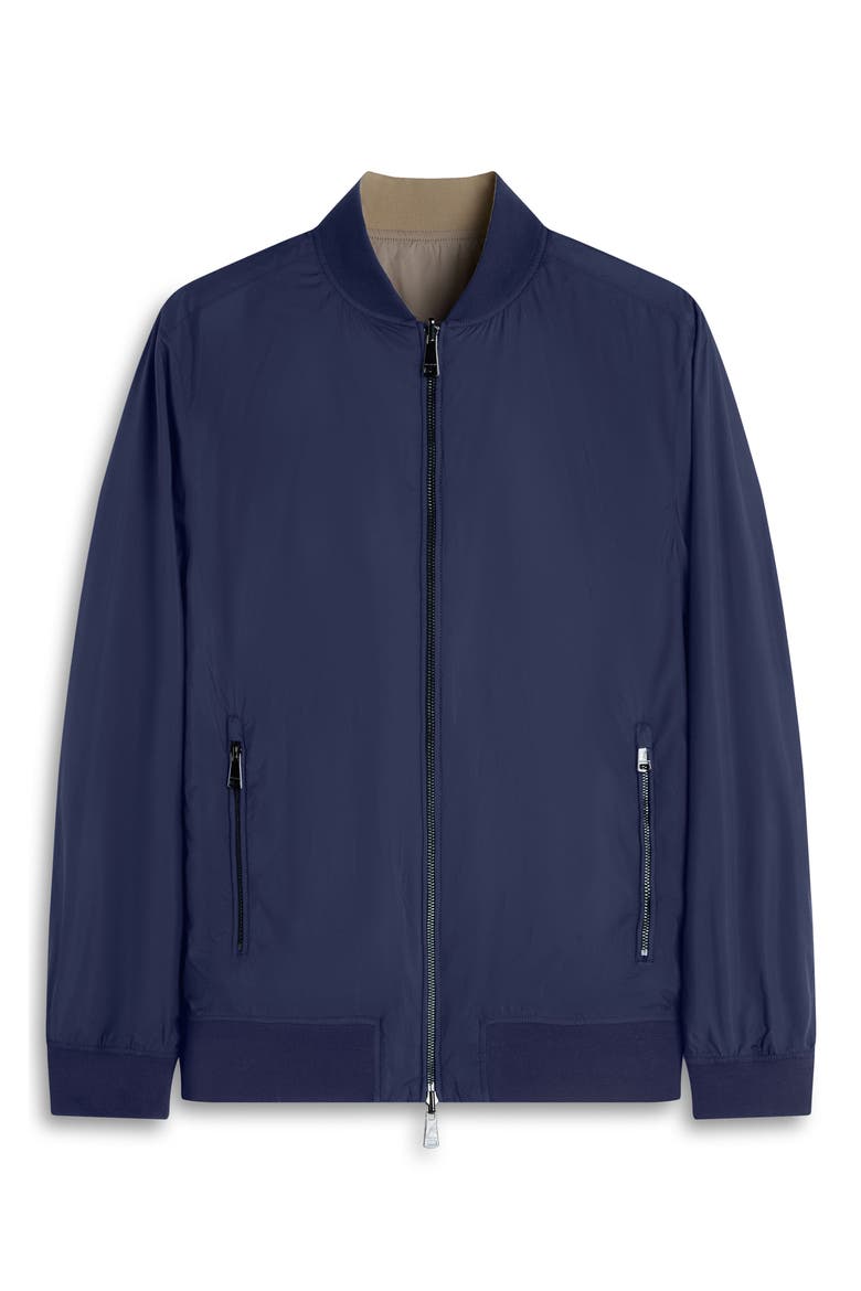 Reversible Water Repellent Bomber Jacket, Alternate, color, NAVY