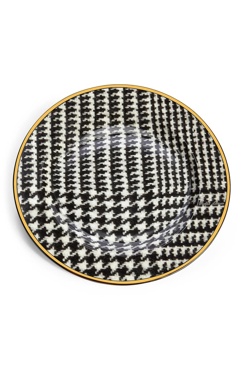 Ralph Lauren Wessex Set of 4 Houndstooth Dessert Plates, Alternate, color, 
