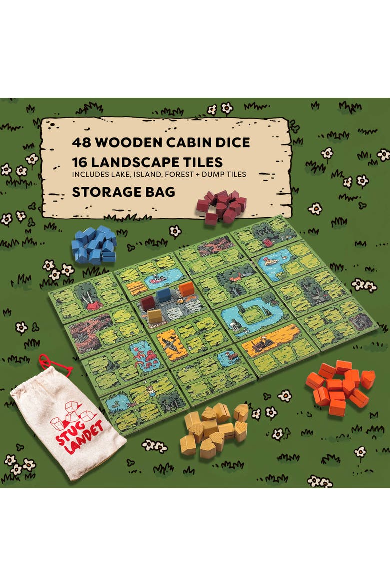 Stuglandet Cabin Toss Board Game, Alternate, color, Red Multi