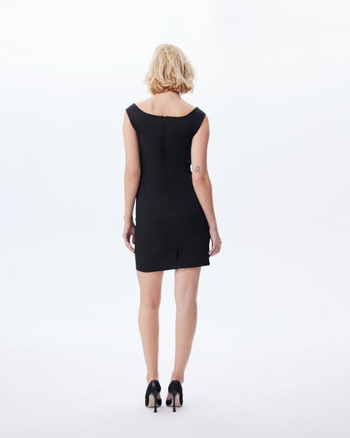 Theo The Label Women's Aphrodite Portrait Pencil Dress - Black In Black