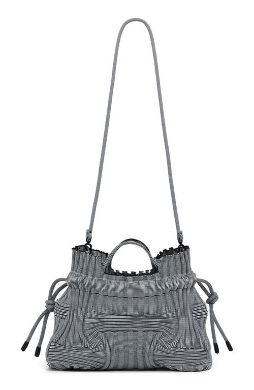 Desigual Textured Stretch Knit Bag In Black