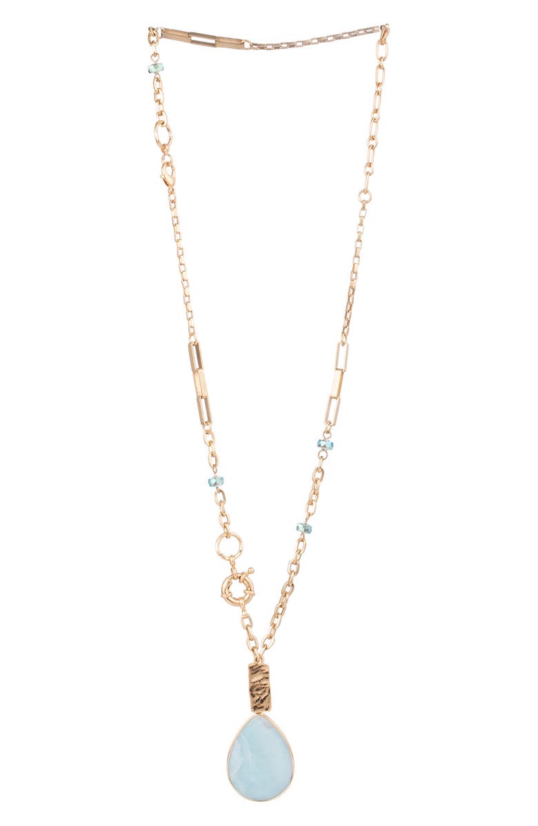 SAACHI Gemstone Chain & Pendant Necklace, Main, color,