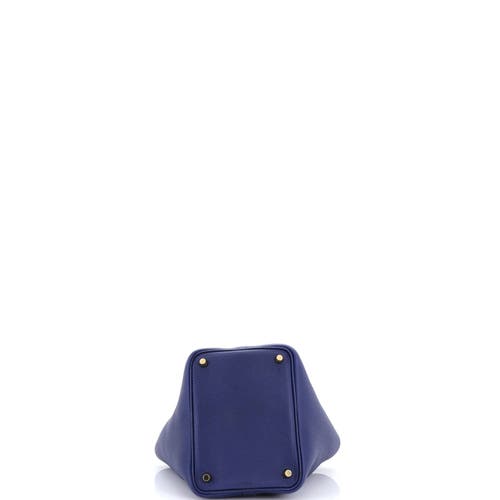 Pre-owned Hermes  Hermes Picotin Lock Bag Maurice Pm In Blue