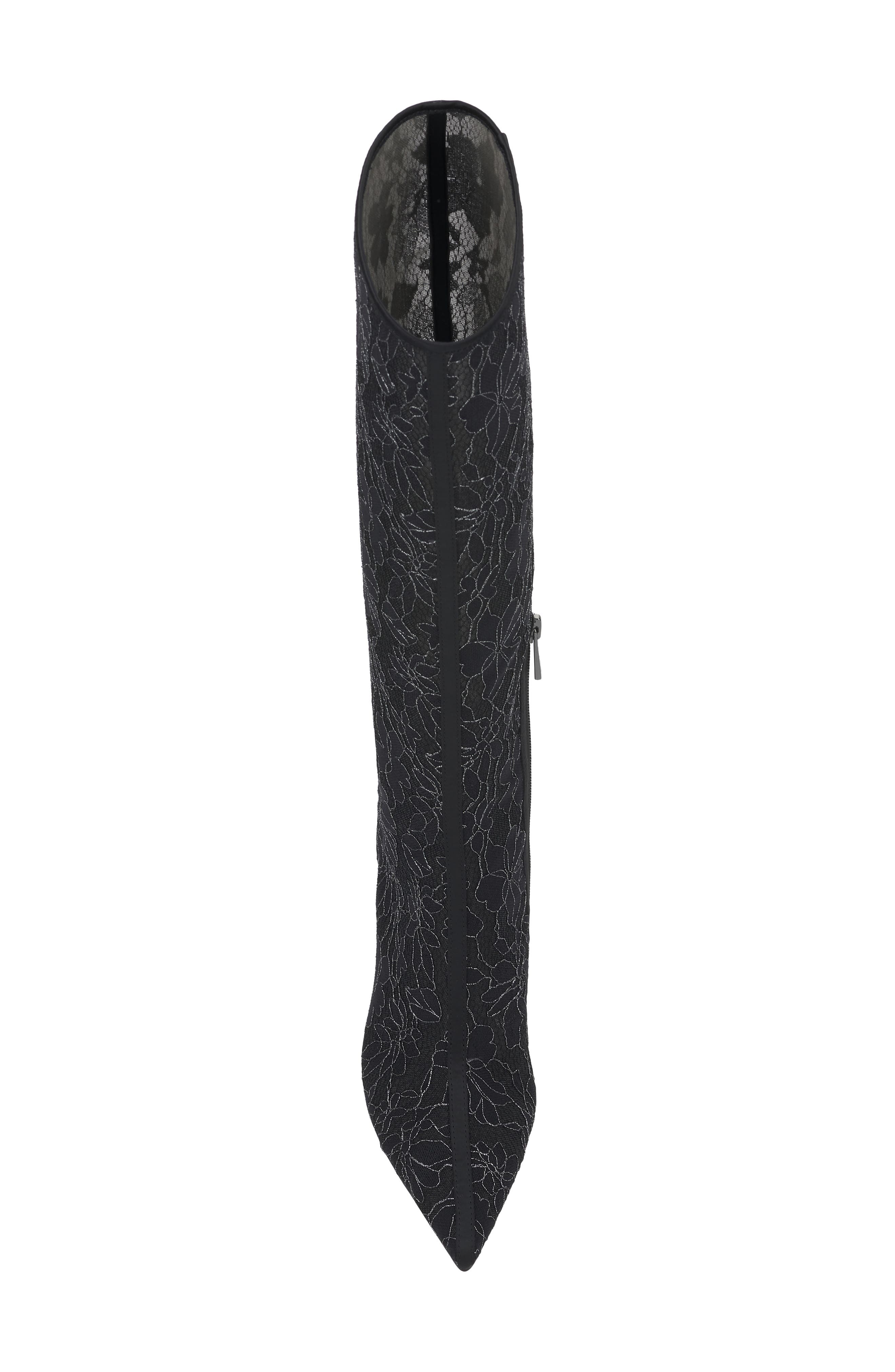 Juleira Knee High Boot, Alternate, color, BLACK/ PEWTER