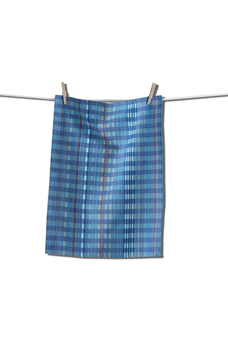 tag Lido Blue Cotton Dishtowel Set for Spring Summer Kitchen, Main, color, Blue