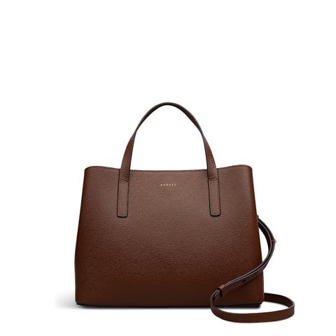 Dukes Place - Texure Medium Ziptop Satchel Bag