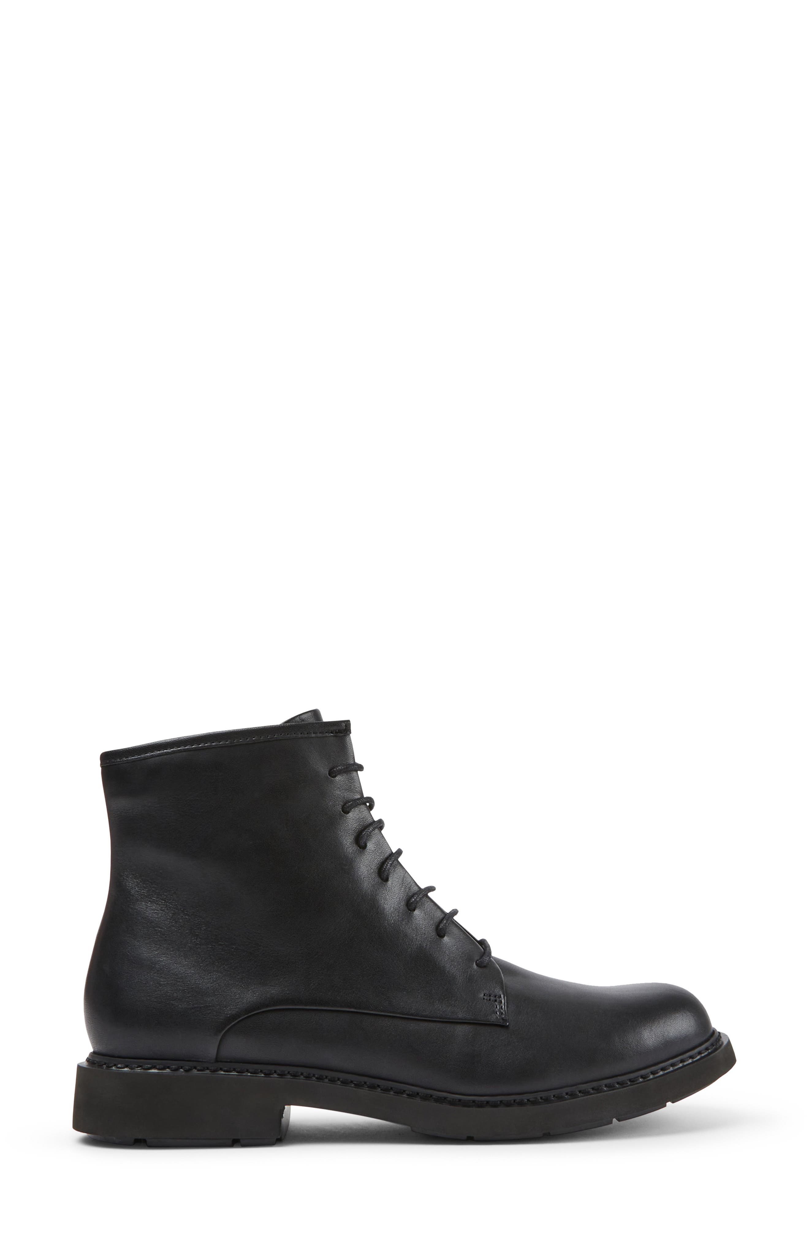 Camper Neuman Combat Boot, Alternate, color, Black