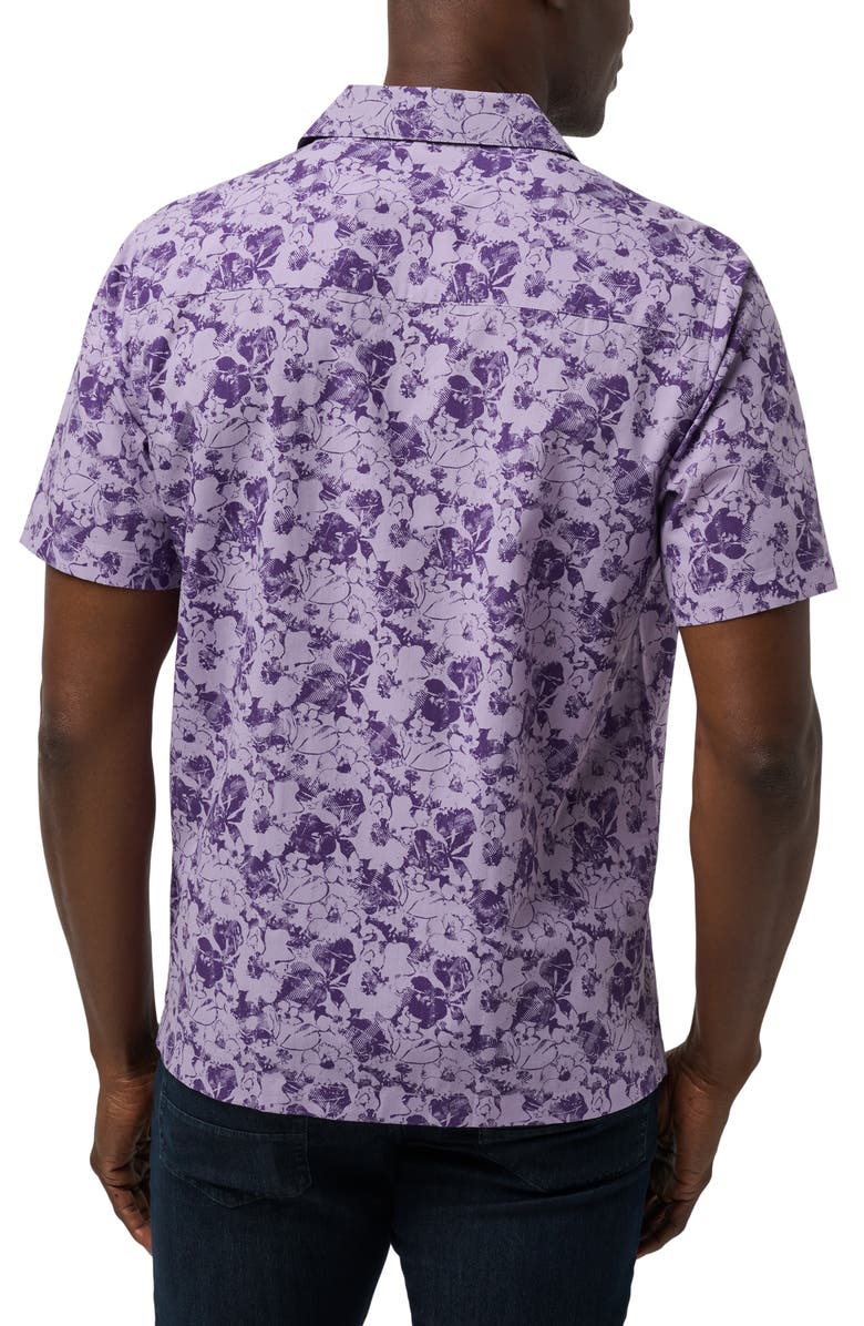 TravisMathew Phoning In Floral Camp Shirt, Alternate, color, 