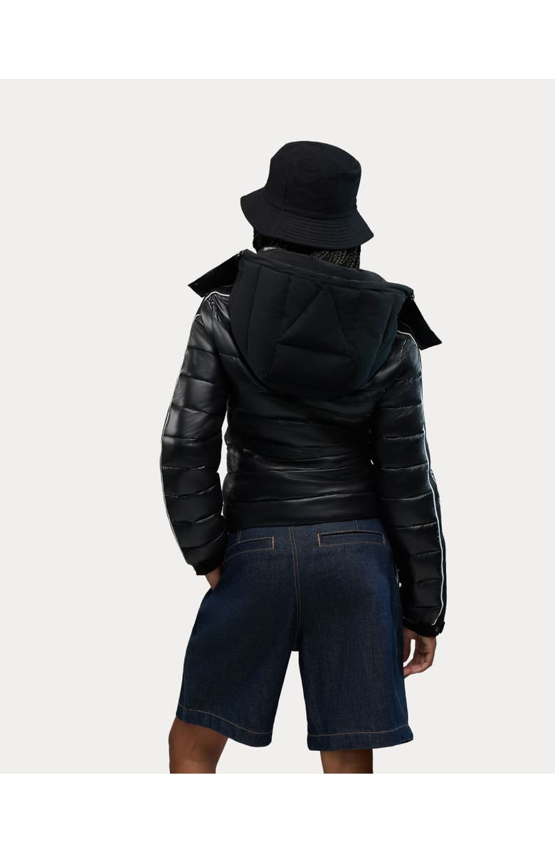 Alpenhaus Rousset Lightweight Cinched Puffer Jacket with Contrast Detailing, Alternate, color, Black