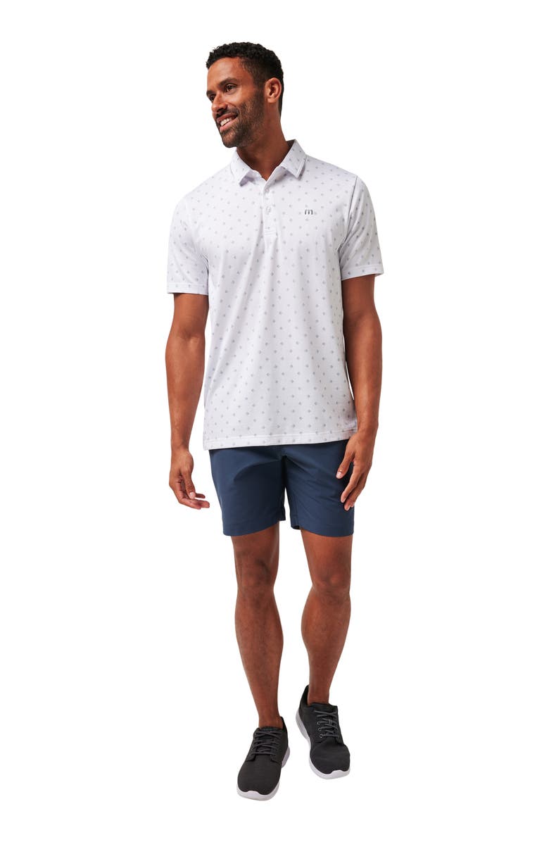 TravisMathew Saturday Night Stay Geo Print Cotton Blend Polo, Alternate, color,