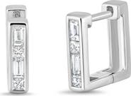 Bony Levy 18K Gold Gatsby Diamond Square Hoop Earrings, 11mm