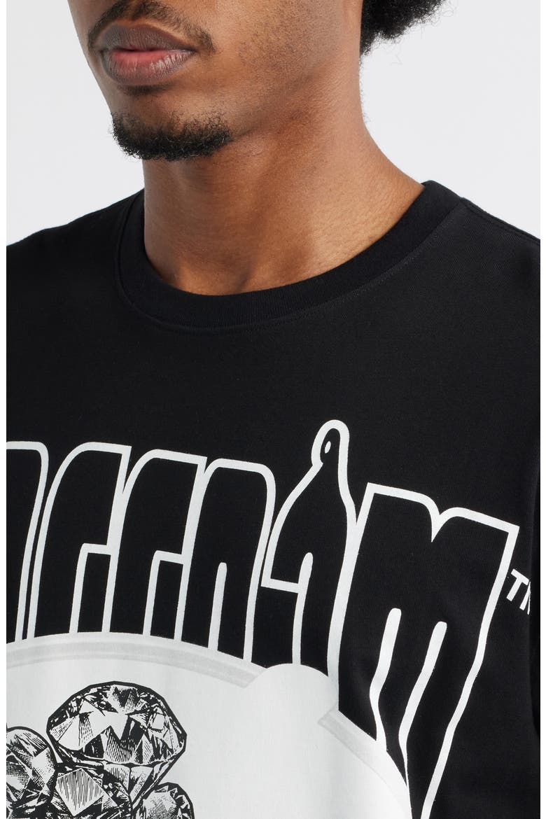 Diamond Cotton Graphic T-Shirt, Alternate, color, BLACK