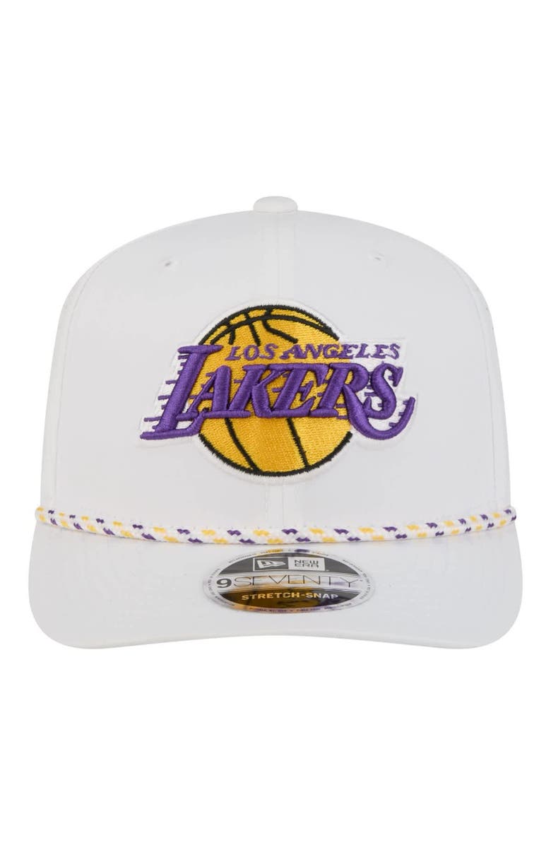 New Era Men's New Era White Los Angeles Lakers 2026 NBA All-Star Game Rope Vented 9SEVENTY Adjustable Hat, Alternate, color, White