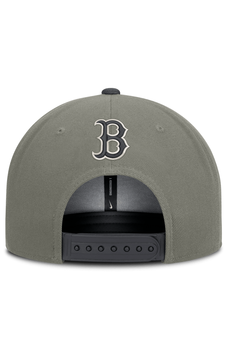 Nike Men's Nike Olive Boston Red Sox Pro Dri-FIT Snapback Hat, Alternate, color, Gray