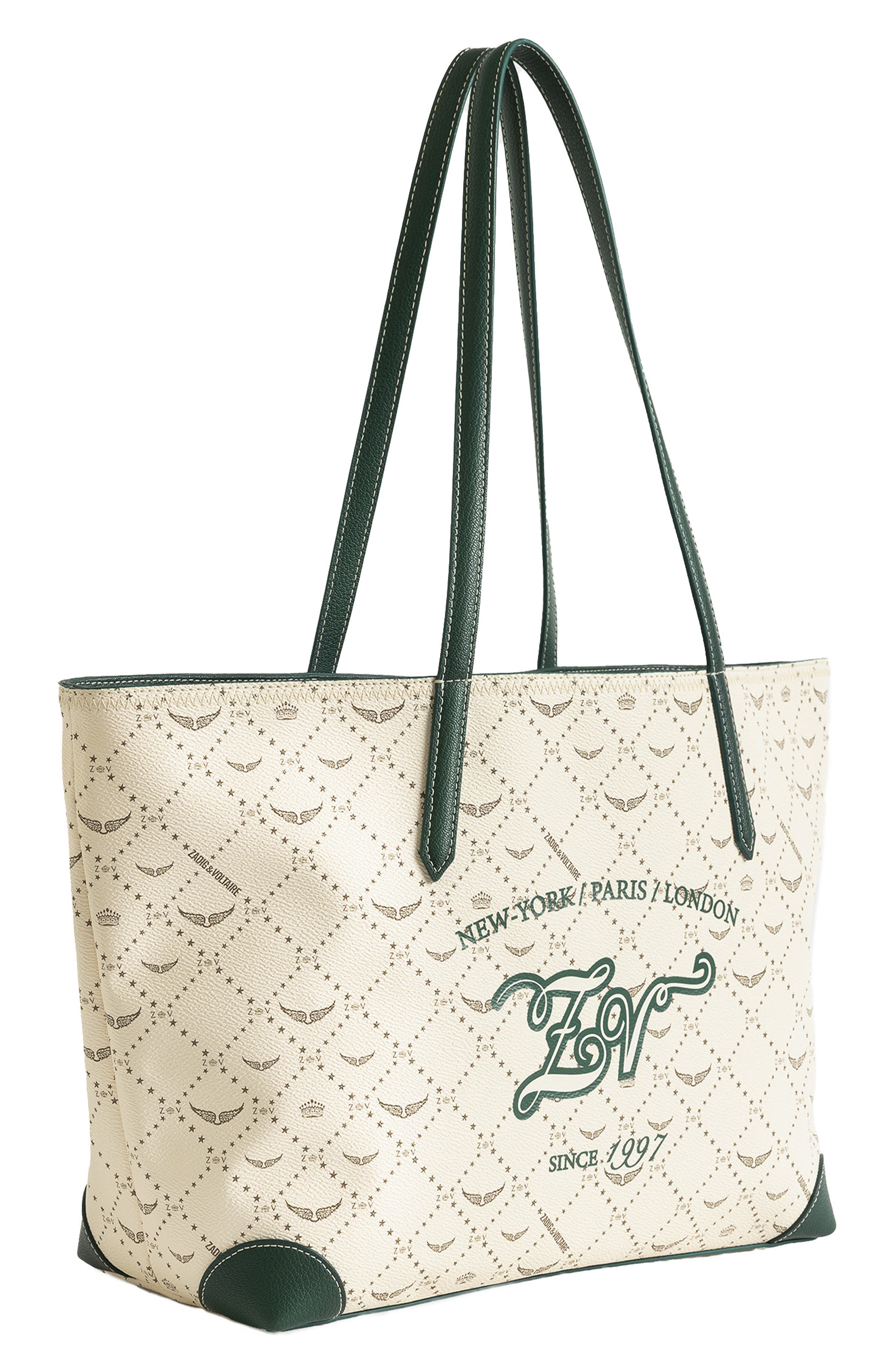 Z Shopper Monogram Tennis Tote, Alternate, color, FLASH