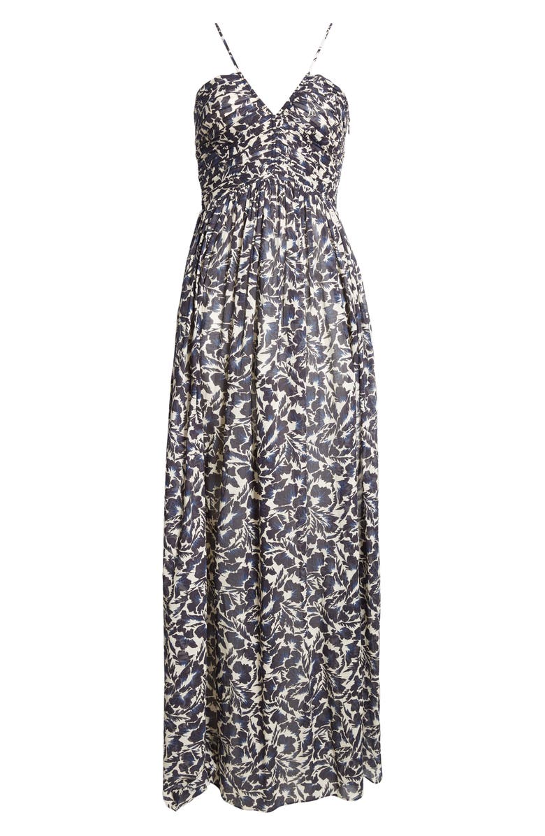 A.L.C. Romy Print Sleeveless Maxi Dress, Alternate, color, Navy/ Cream