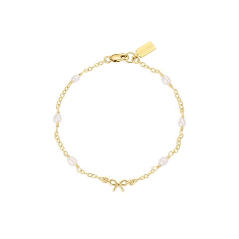 Bow and Pearl Bracelet