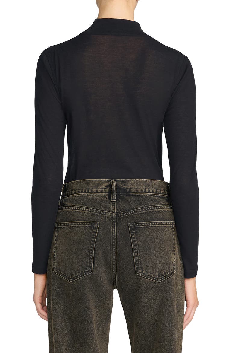 The Shadow Turtleneck Top, Alternate, color, BLACK
