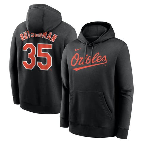 Men's Nike Adley Rutschman Black Baltimore Orioles Player Name & Number Club Pullover Hoodie