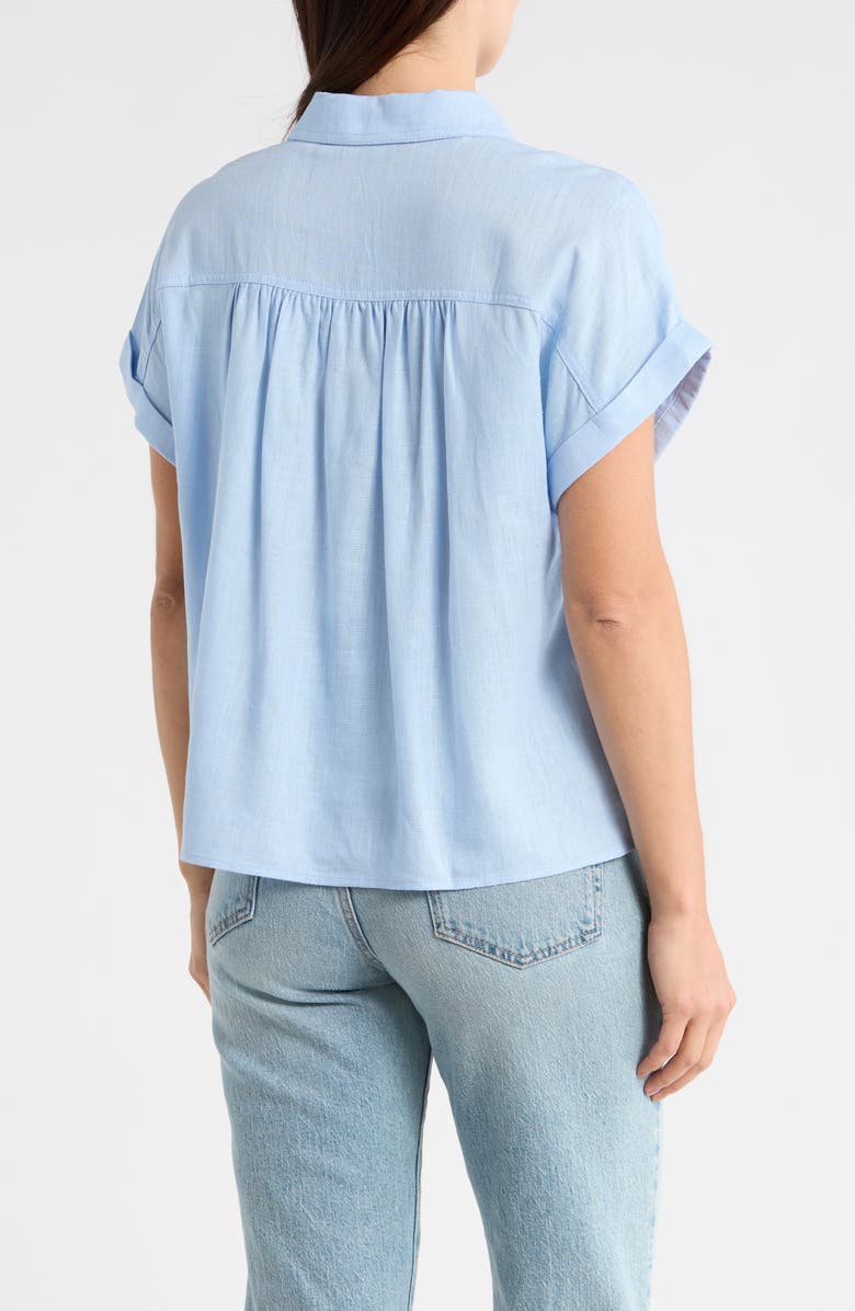 1.STATE Collared Boxy Top, Alternate, color, Wind Surf