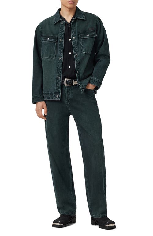 Allsaints Forge Relaxed Fit Lightweight Shirt In Black