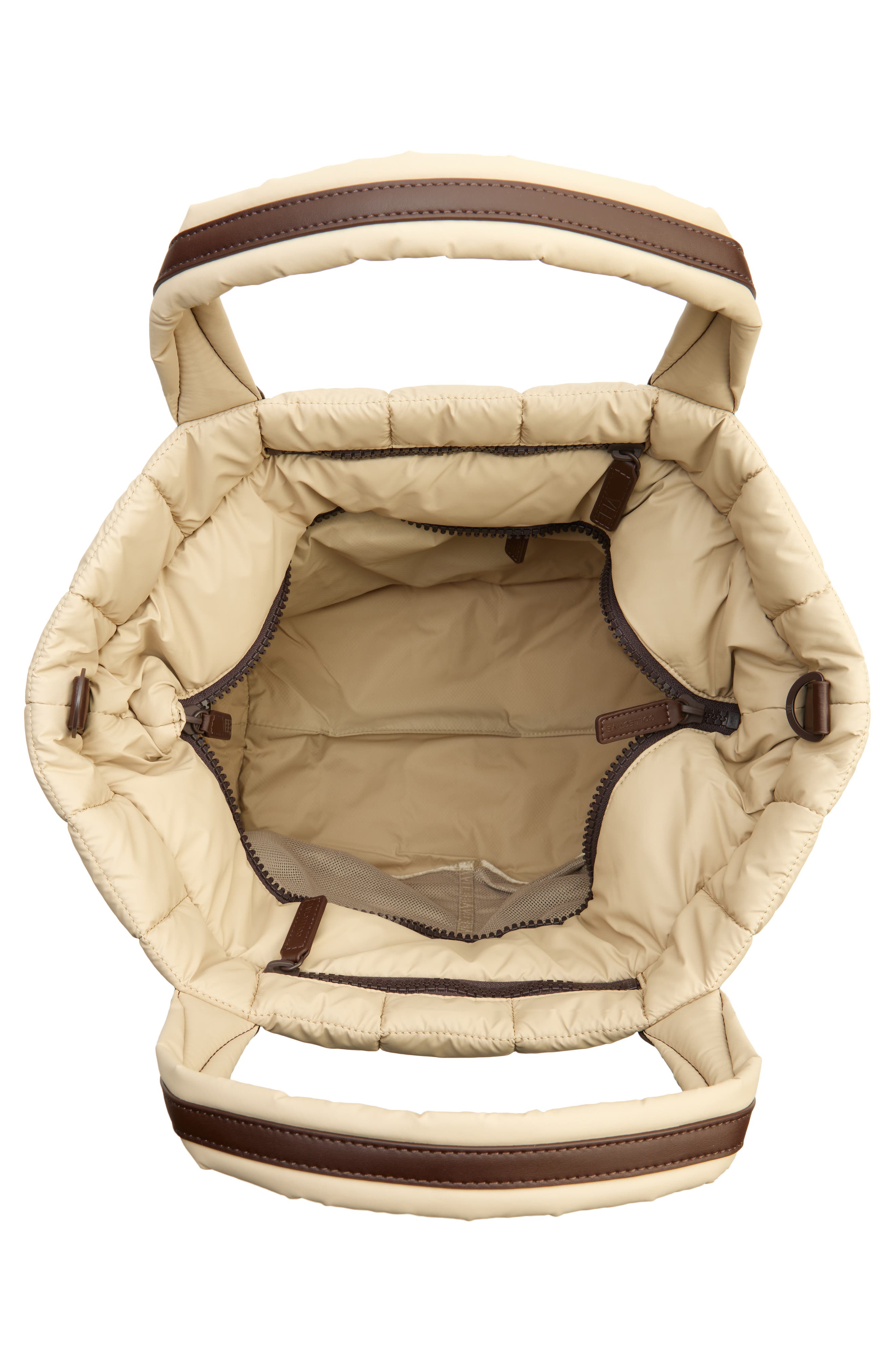 VeeCollective Medium Porter Quilted Tote, Alternate, color, Faded Yellow