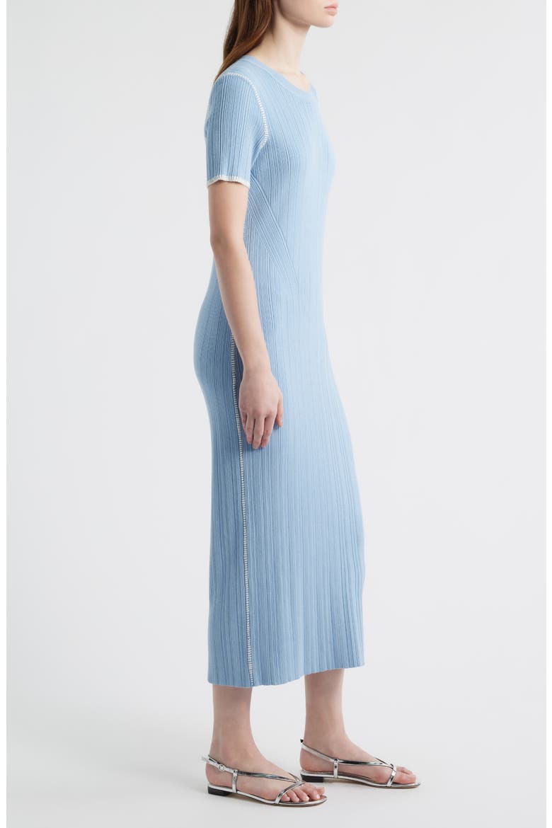 Harper Rib Midi Dress, Alternate, color, SKY