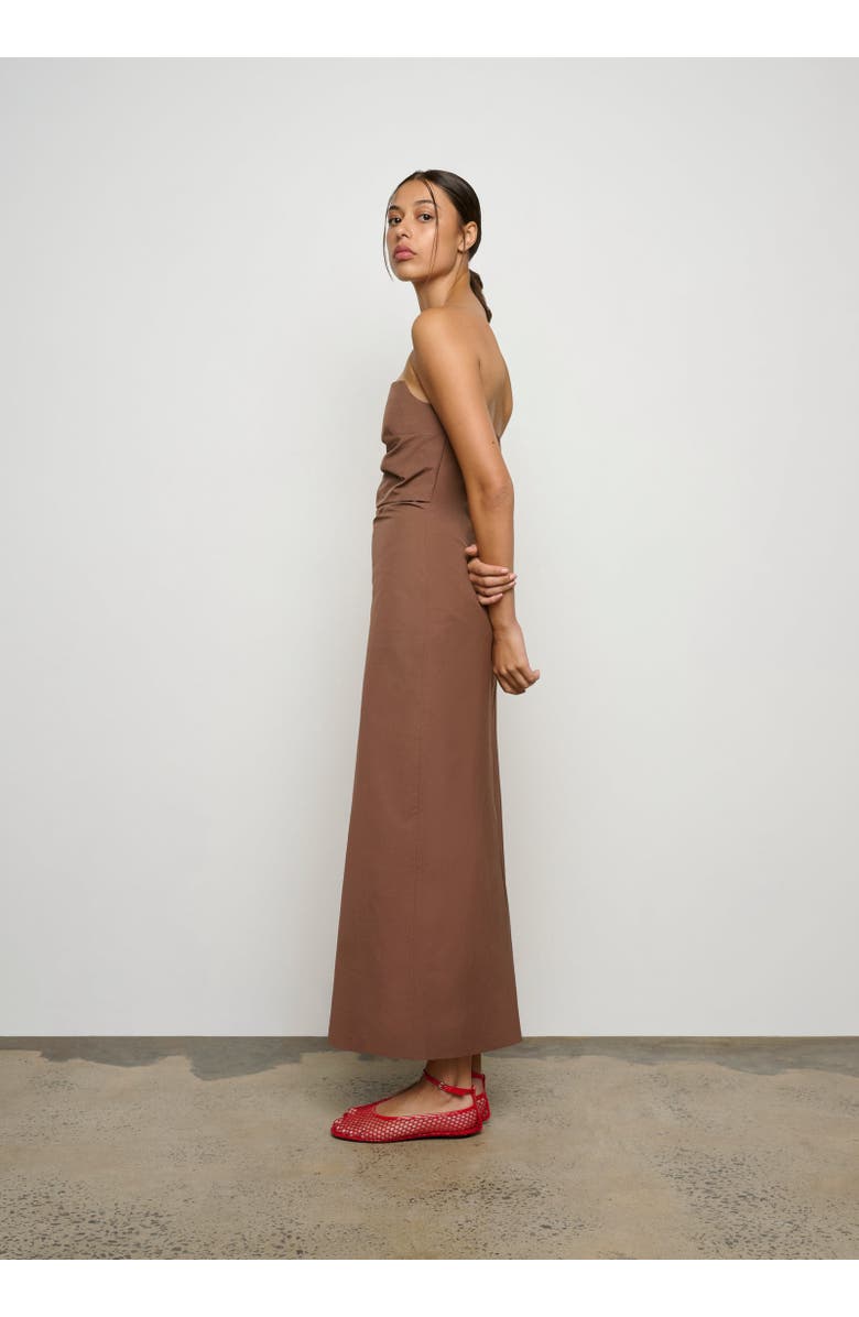 ONE OF OTHERS Lucetta Strapless Dress, Alternate, color, Mocha