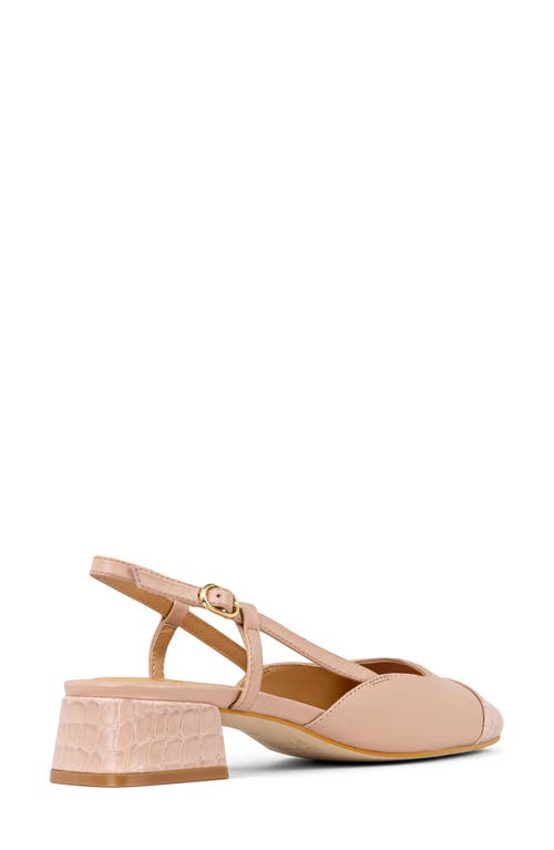 DONALD PLINER DONALD PLINER CROC EMBOSSED TOE SLINGBACK PUMP